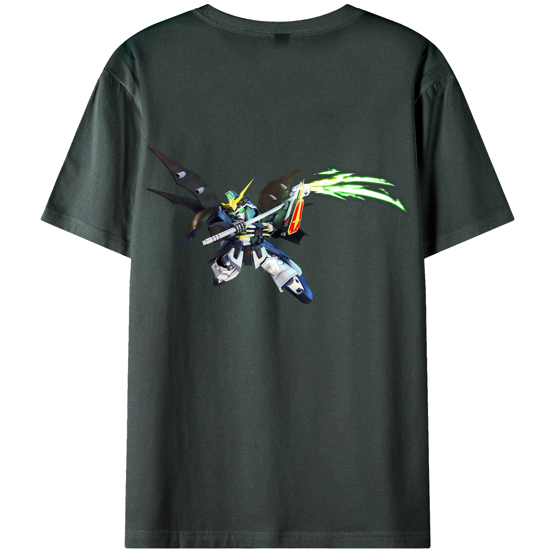 （画像用） 機動戦士ガンダム Mobile Suit Gundam 綿100％ メンズ半袖Tシャツ（バックプリント） 通気性
